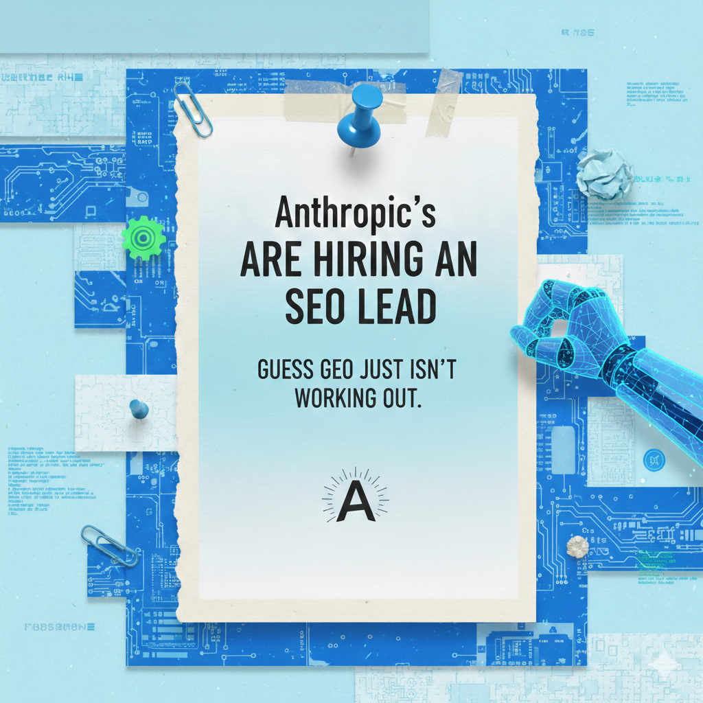 Anthropic are hiring an seo lead -I guess Geo just isn’t working out 