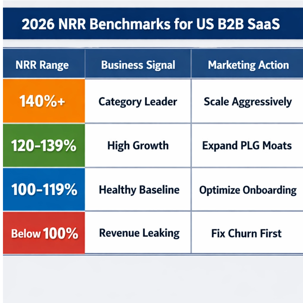 Infographic illustrating the 2026 B2B SaaS Bowtie Funnel. The left side, 'Acquisition,' includes 'Attract' (SEO, GEO/AEO) and 'Convert' (Trials, Demos). The center is 'The Sale.' The right side, 'Expansion,' includes 'Activate' (Onboarding), 'Retain' (Lifecycle), and 'Expand' (Upsell, Referral). A caption states, 'NRR is the new North Star.